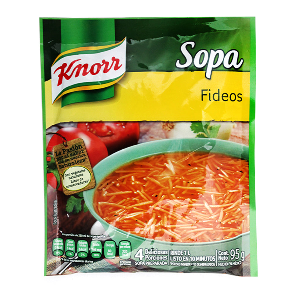 Sopa Instantanea Knorr Fideos 95 Gramos