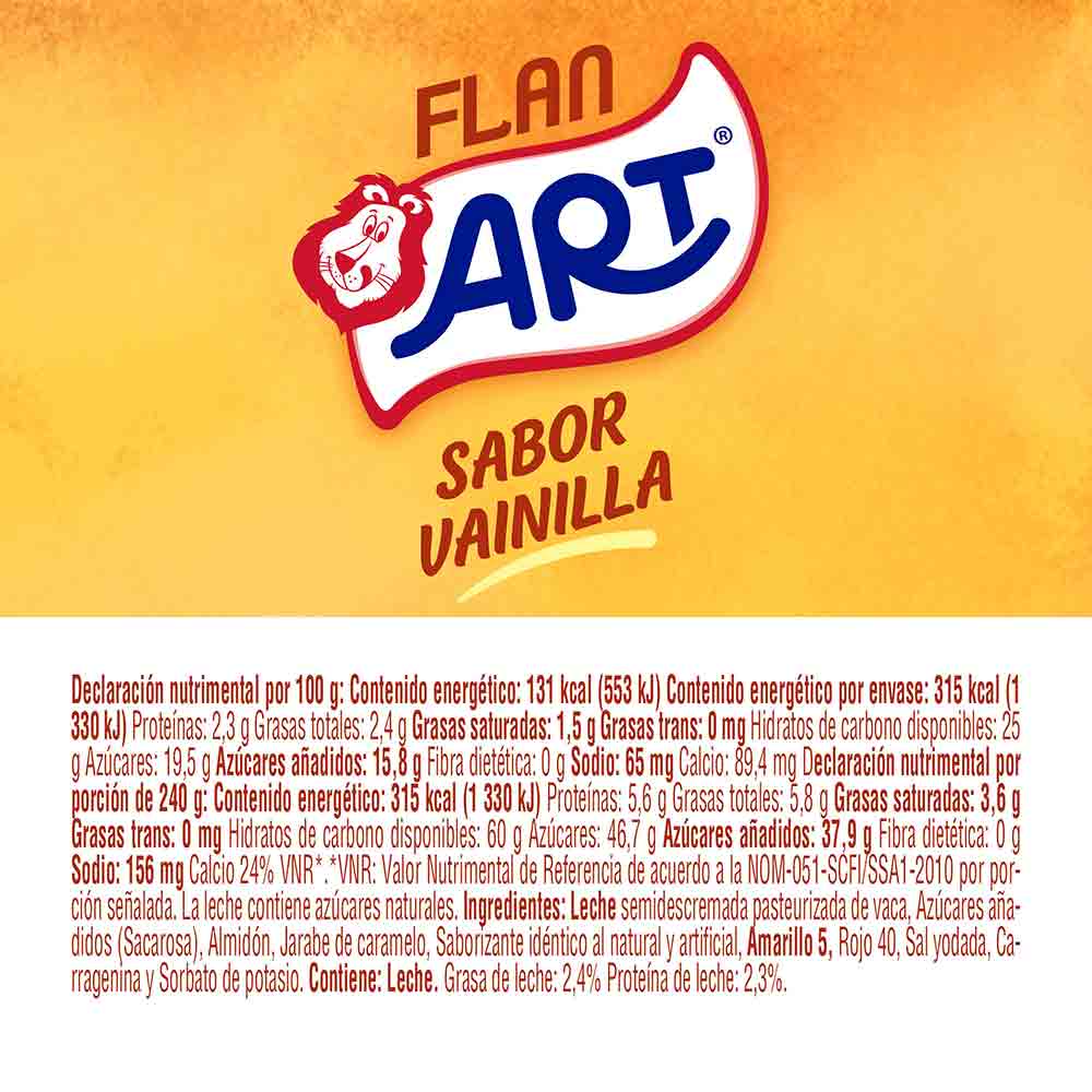 Art Flan Vainilla 240 Gr