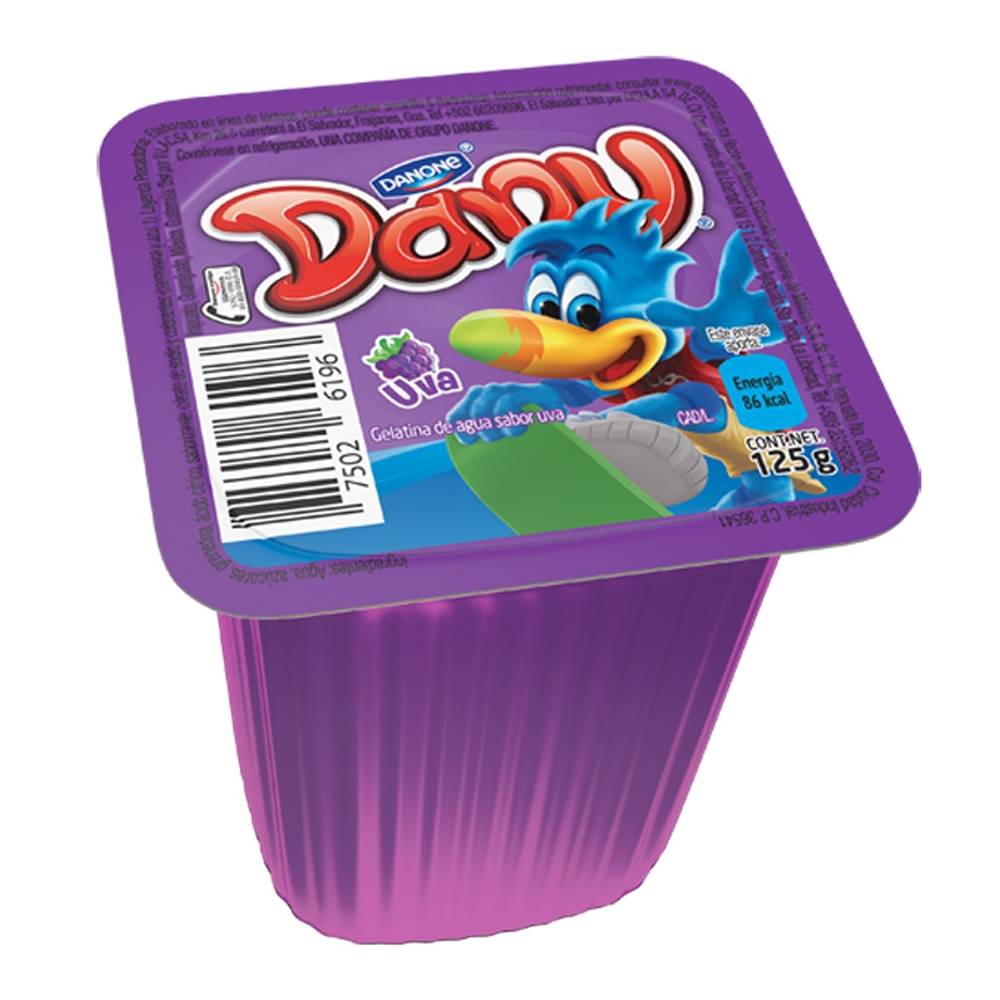 Gelatina Dany Postre Uva 125 Gramos