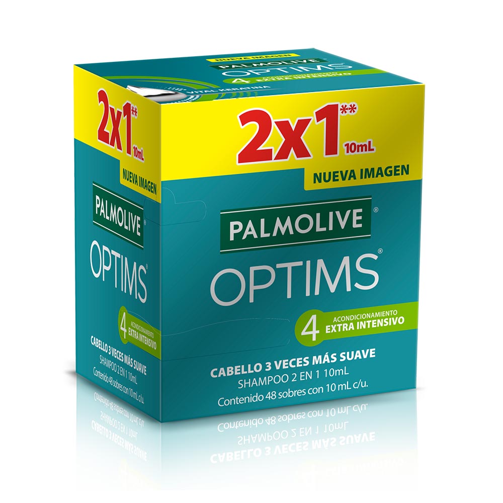 Palmolive Optims Shampoo Nivel 4, 10 ml 2 piezas