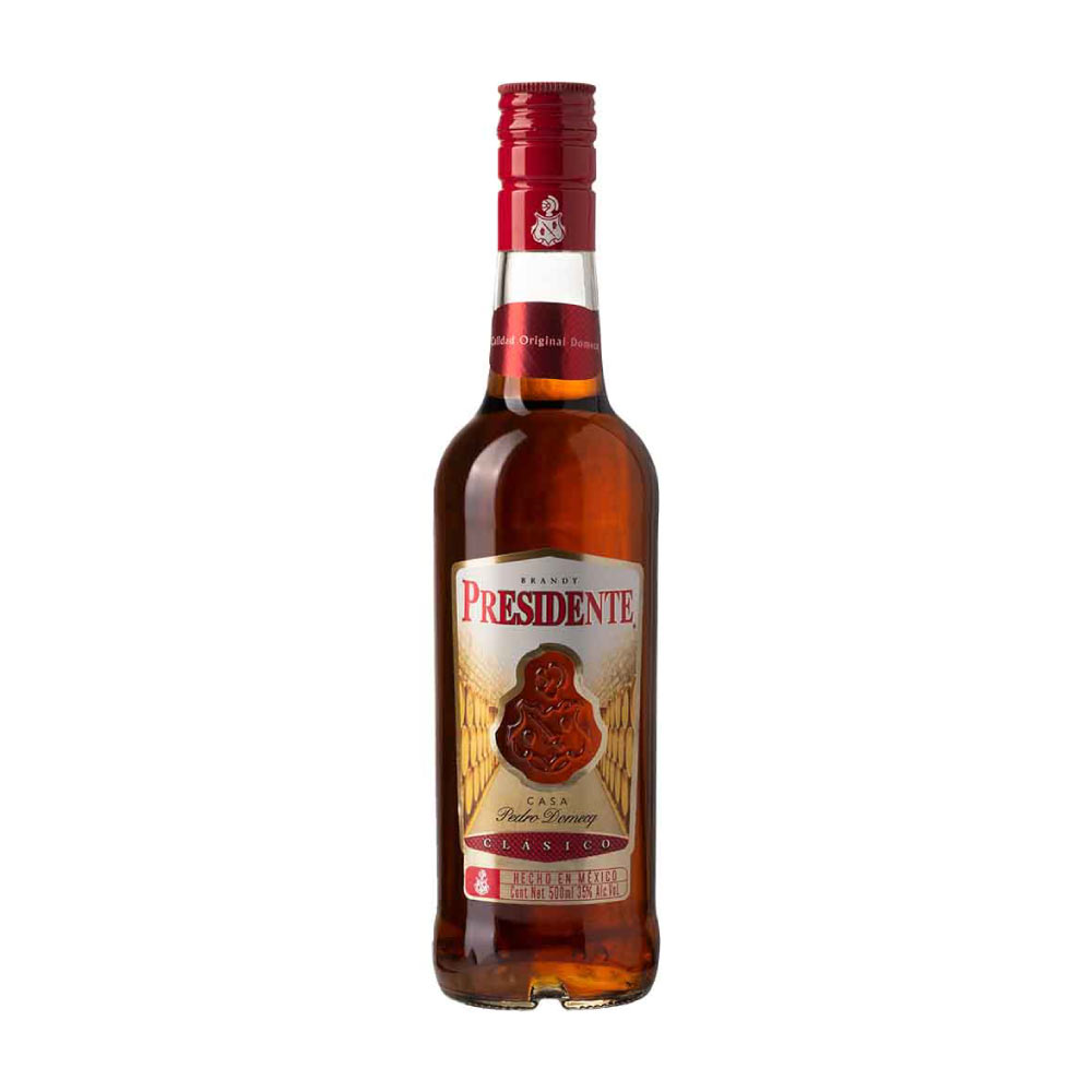 Brandy Presidente Edicion 50 Anos de 500 Mililitros