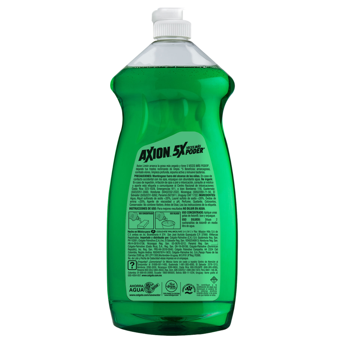 Detergente Lavatrastes Líquido Axion Limón 750 ml