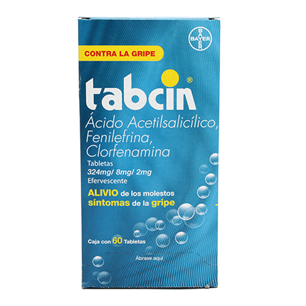 Antigripal Tabcin Efervescente con 60 Tabletas