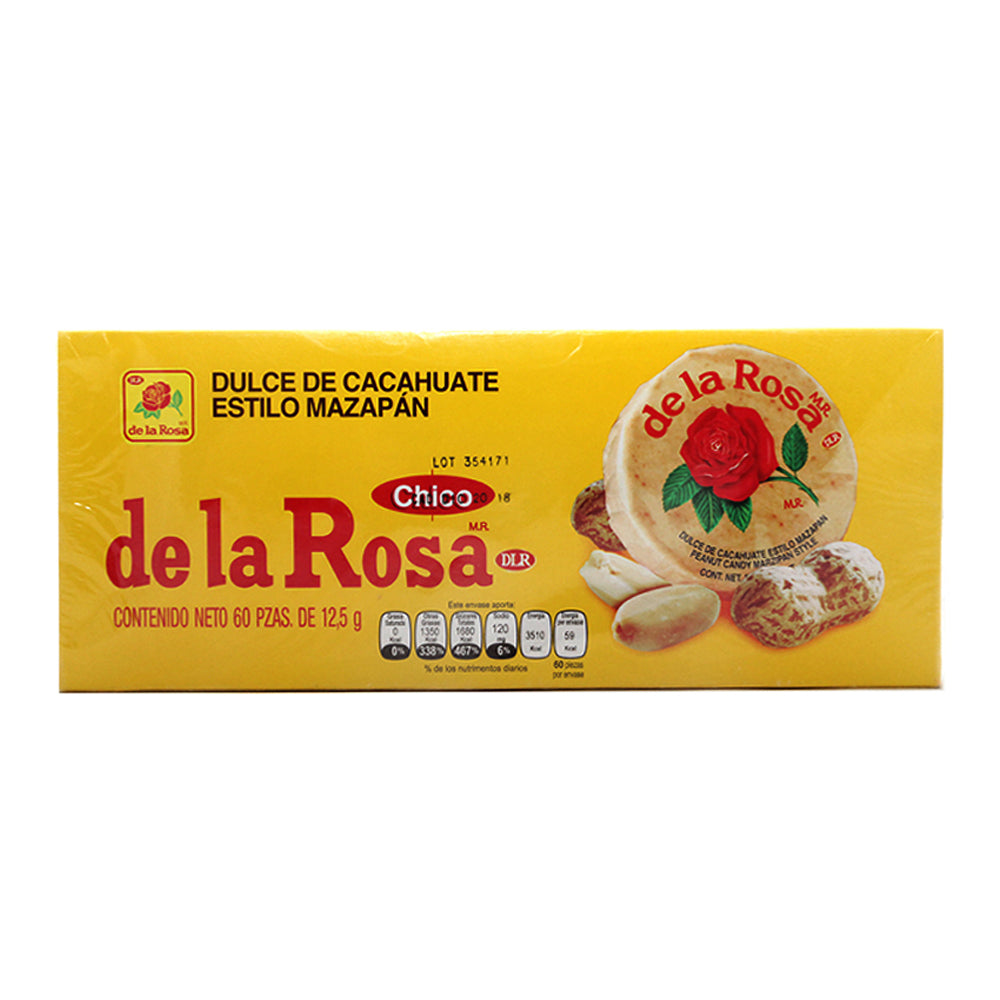Mazapan De La Rosa Chico Paquete Con 60 Piezas De 12.5 Gramos