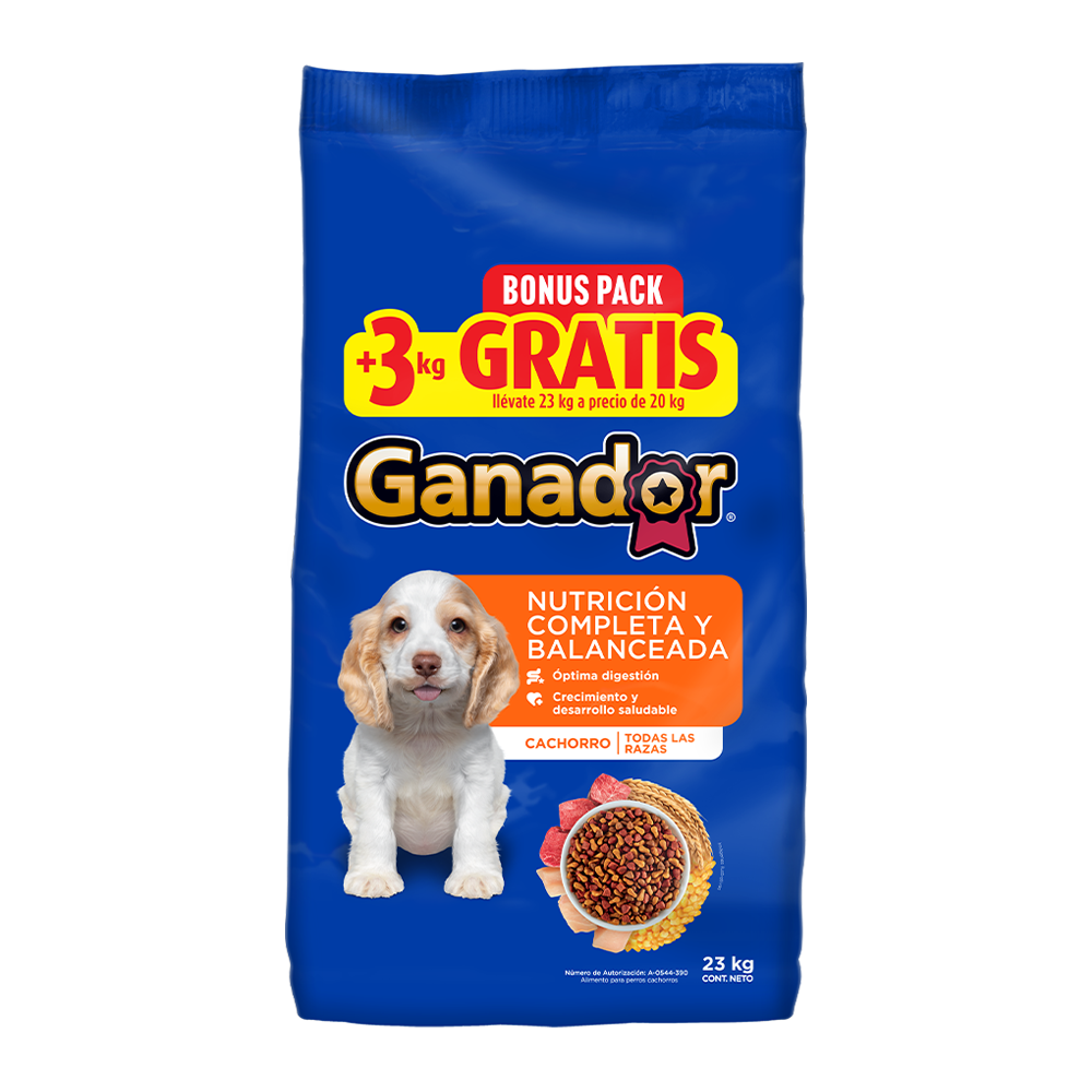 Ganador Alim Perro Cachorro 23 Kg