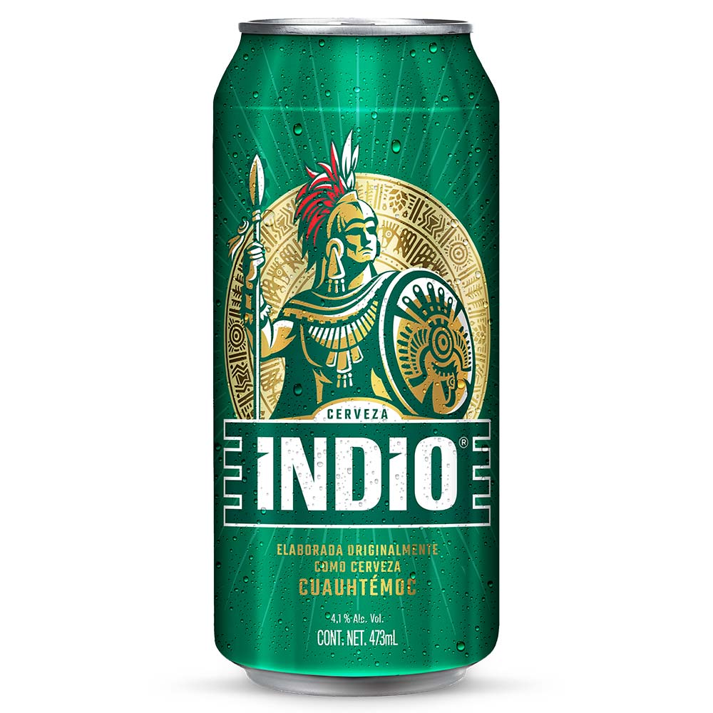 Indio Cerveza Laton 16 Oz