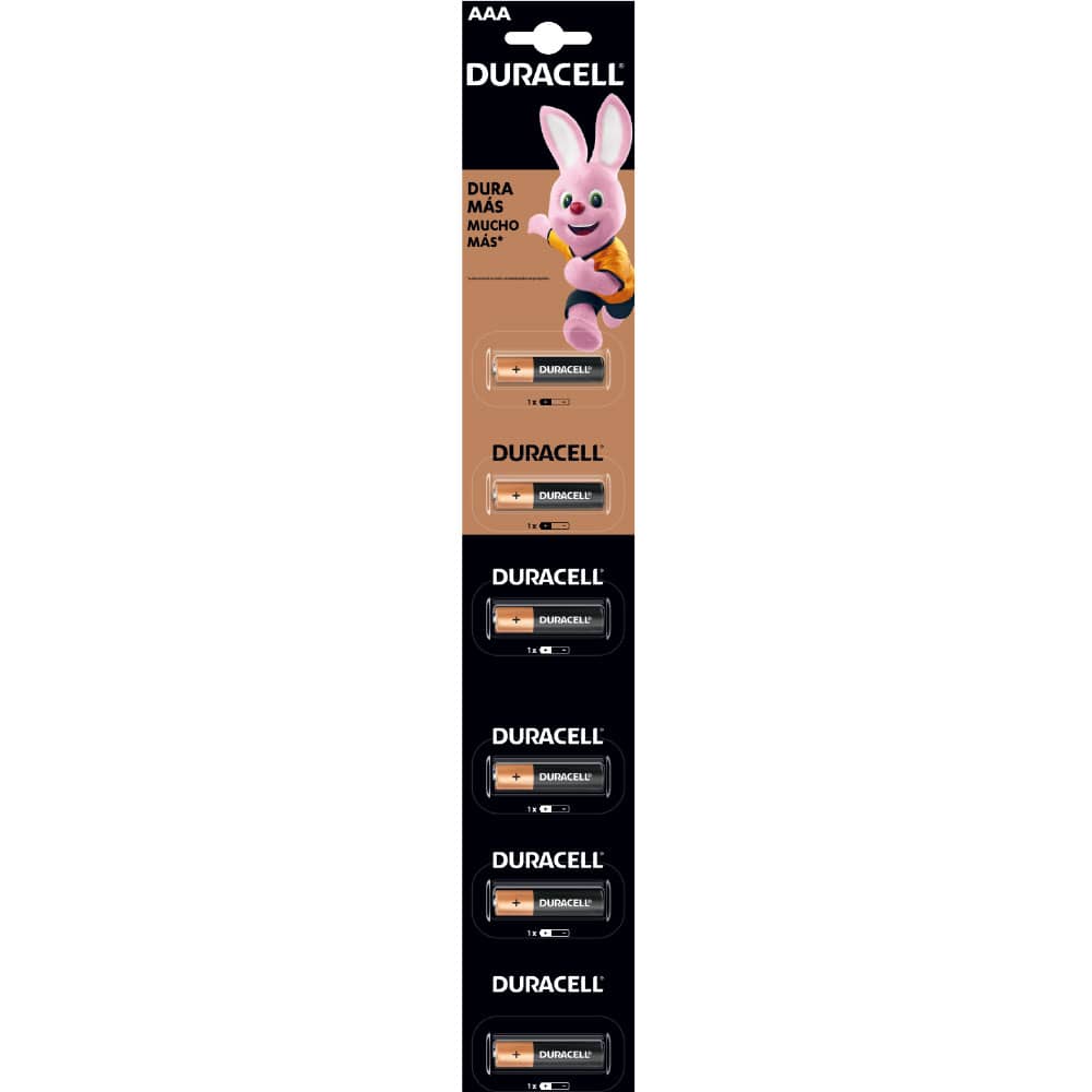 Pila Duracell AAA Paquete con 6 Piezas