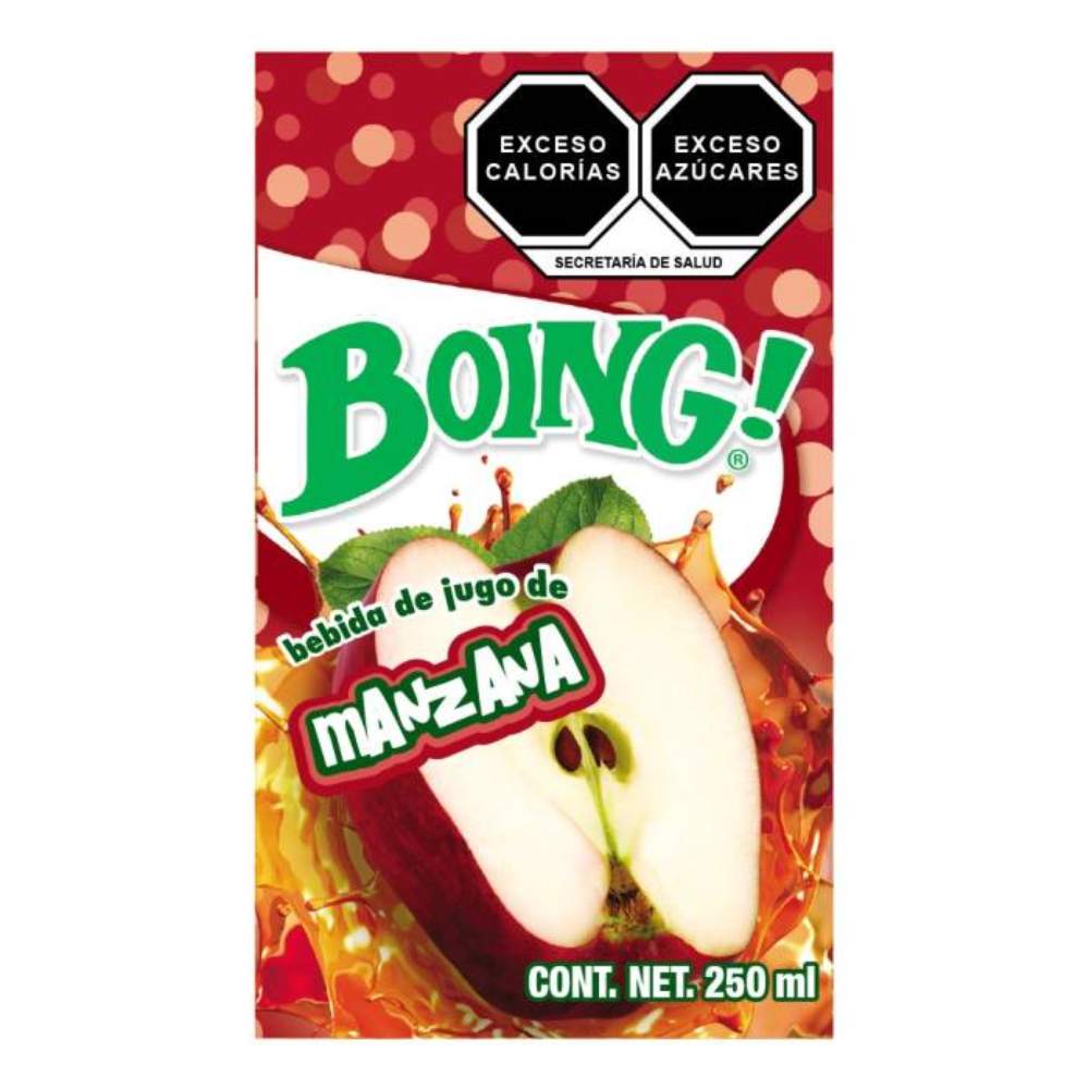Jugo Boing Sabor Manzana 250 Mililitros