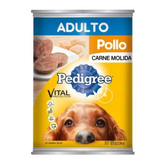 Alimento Húmedo Para Perro Pedigree Pollo Lata 625 Gramos