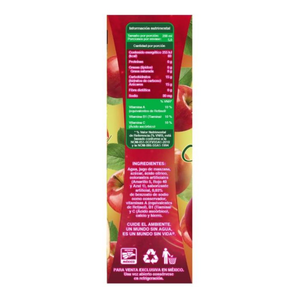 Jugo Boing Sabor Manzana 1 Litro