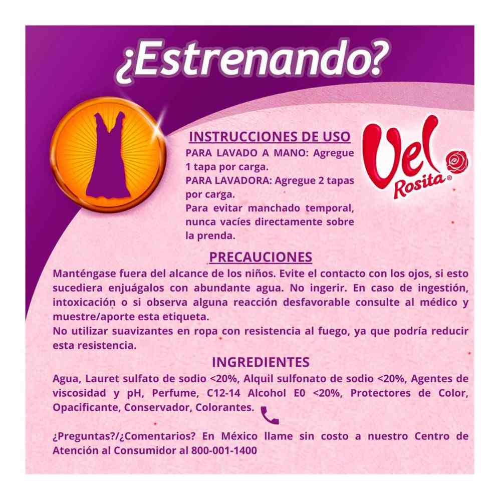 Vel Rosita shampoo Liquido 1 lt.