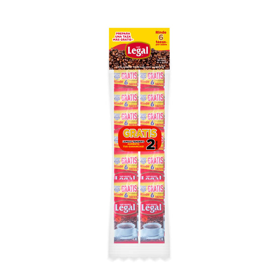 Café Legal Paquete 20 sobres de 10 gr