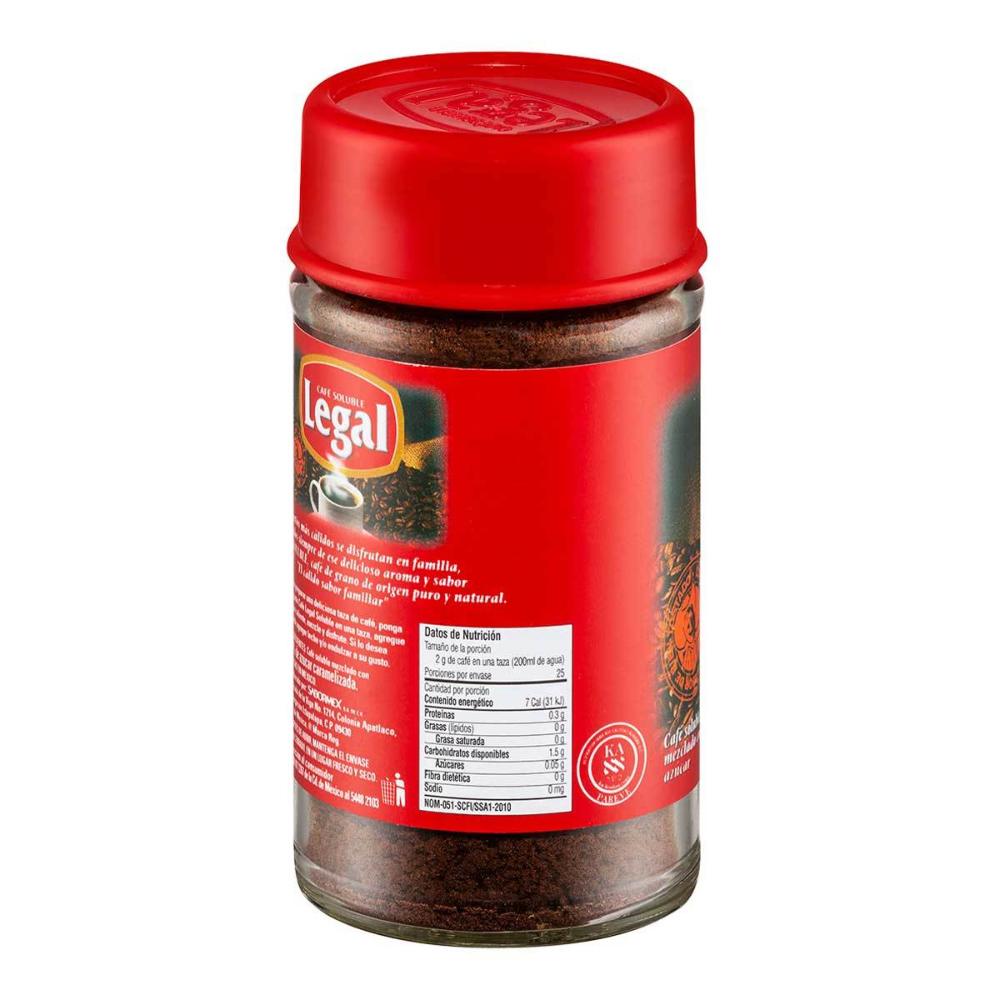 Legal Cafe Sol Frasco 50 Gr