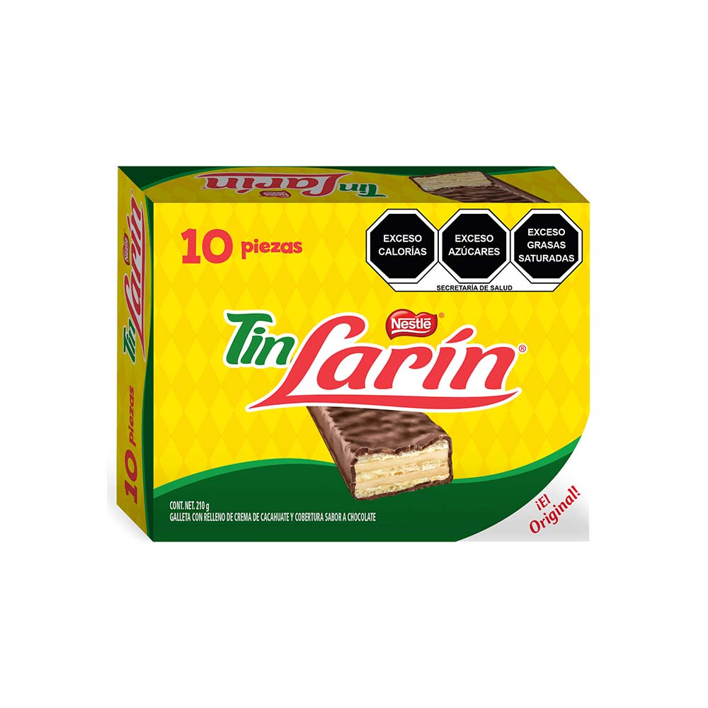 Chocolate Tin Larin Rectangular Paquete con 10 piezas De 21 Gramos