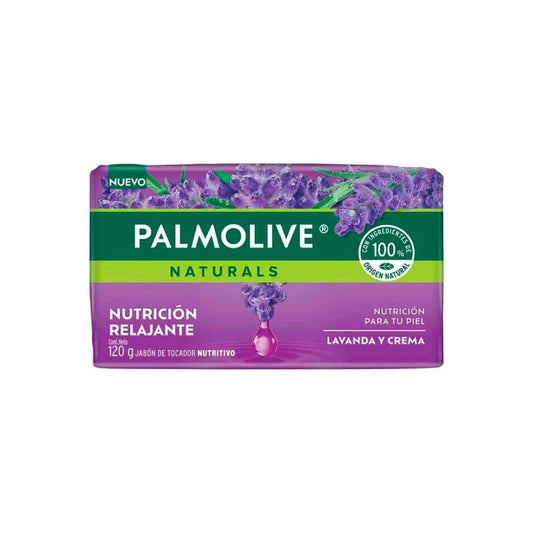 Jabón de Tocador Palmolive Naturals Lavanda y Crema en Barra de 120 g