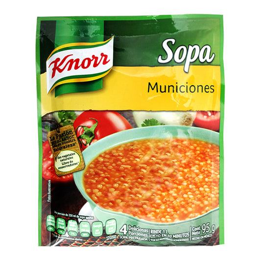 Sopa Instantanea Knorr Municiones 95 Gramos