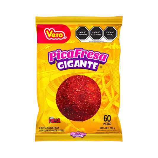 Pica Fresa Dulce Acidito Gigante Bolsa 720 Gr