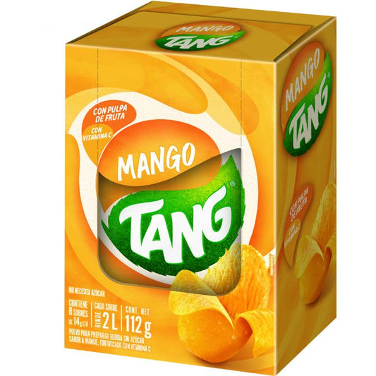 Polvo Para Preparar Bebida Tang Sabor Mango Paquete con 8 Sobres