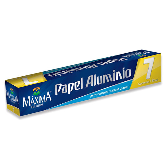 Papel Aluminio Maxima Premium  #7 Rollo de 3.95 Metros