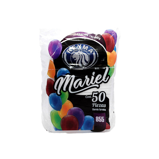 Charola Térmica Reyma Mariel #855 Bolsa con 50 Piezas