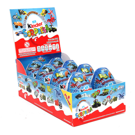 Chocolate Huevo Kinder SorpresaNino 8 piezas de 20 Gramos