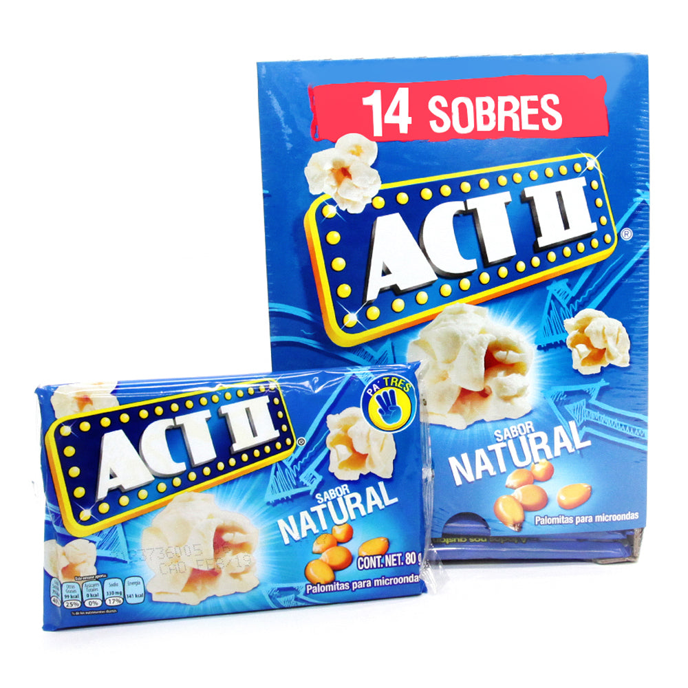 Act II Palomitas Natural 80 gr