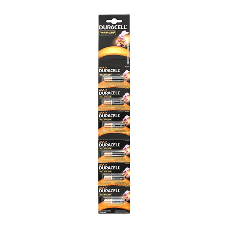 Pila Duracell AAA Paquete con 6 Piezas