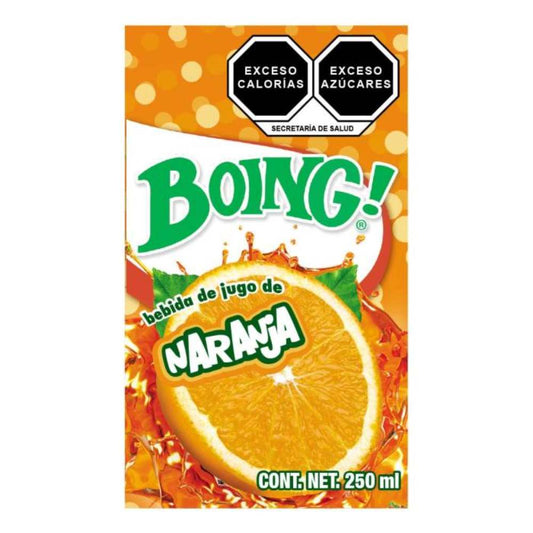 Jugo Boing Sabor Naranja 250 Mililitros