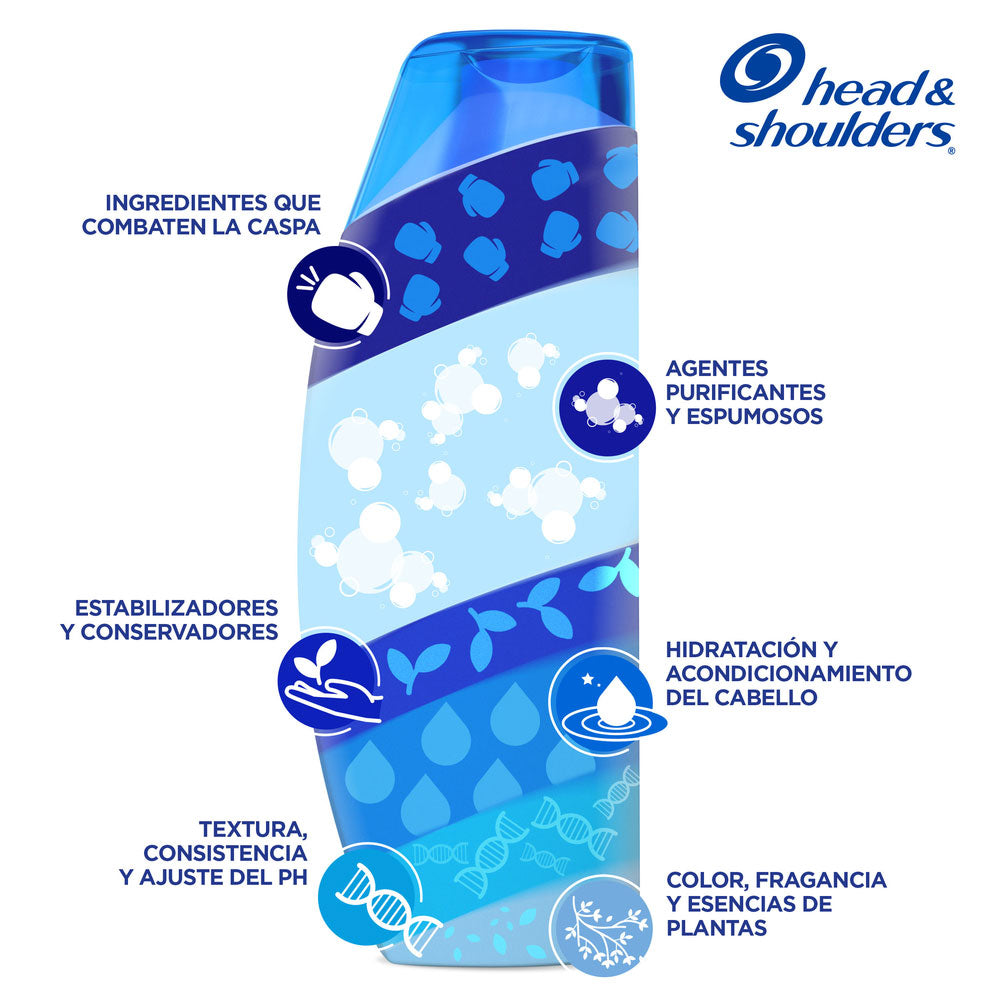 Shampoo Head & Shoulders Limpieza Renovadora Paquete Con 24 Sobres De 10 Ml