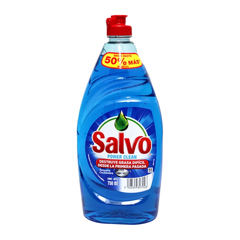 Lavatrastes Salvo Líquido Power Clean 750 ml