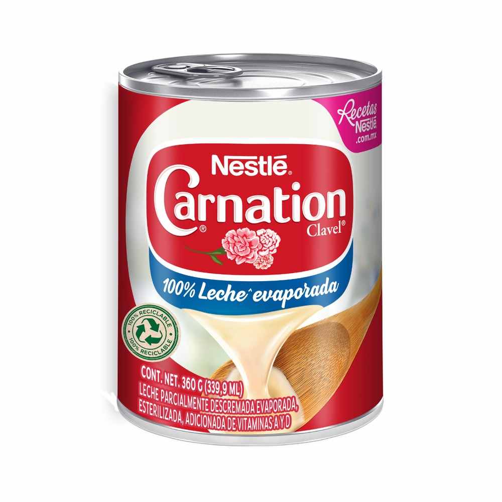Leche Evaporada Carnation Lata 360 Gramos