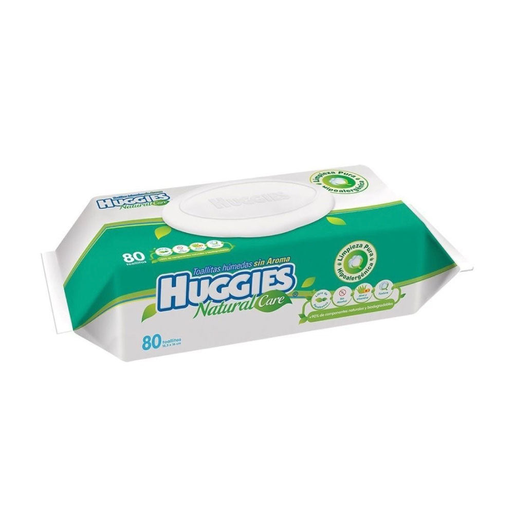 Toalla Humeda Huggies Natural Care De 80 Piezas