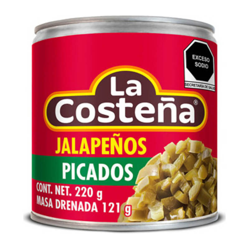 Chiles Jalapeños Picados La Costeña 220 gr