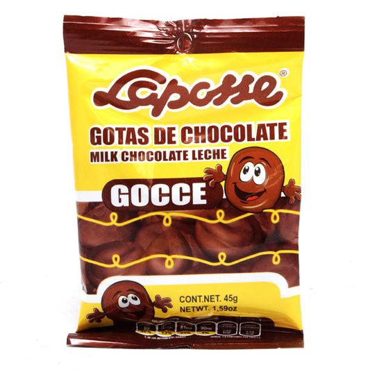 Gota De Chocolate Con Leche Laposse 45 Gramos