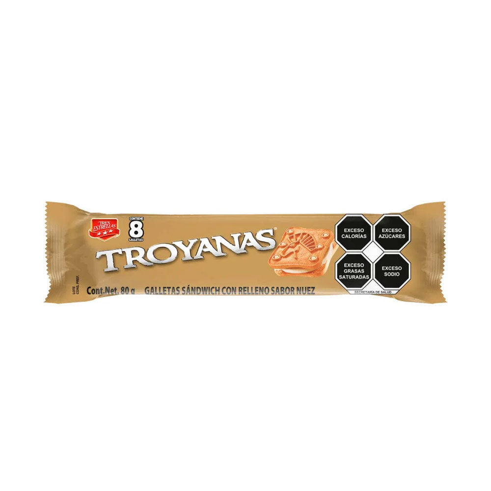 Troyanas Tres Estrellas Nuez 80 gr