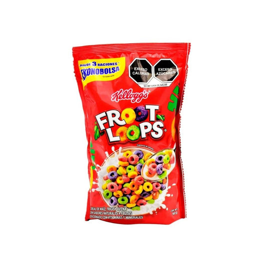 Cereal Froot Loops Kelloggs Econopack 90 Gramos