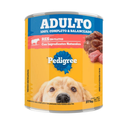 Alimento Humedo Pedigree Para Perro Res Lata 375 Gramos