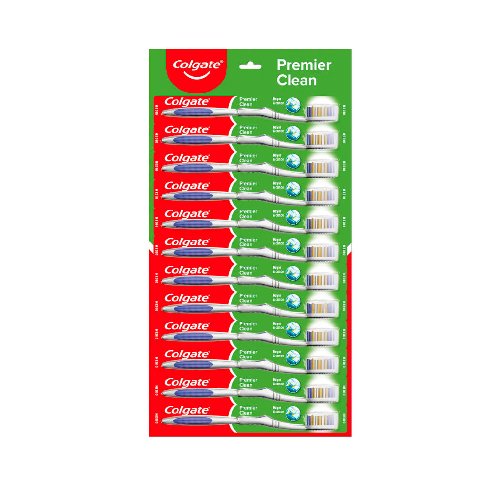 Colgate Premier Clean Cepillo dental, 12 piezas