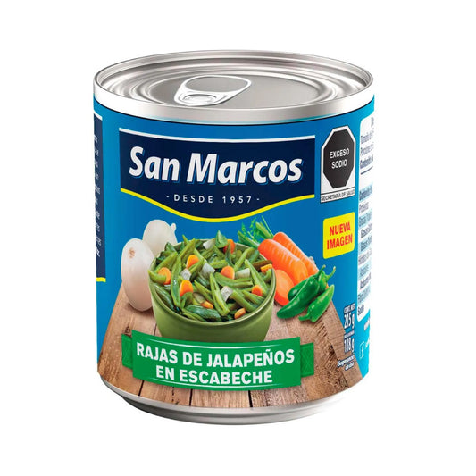 Chiles Jalapeños Rajas San Marcos 215 gr