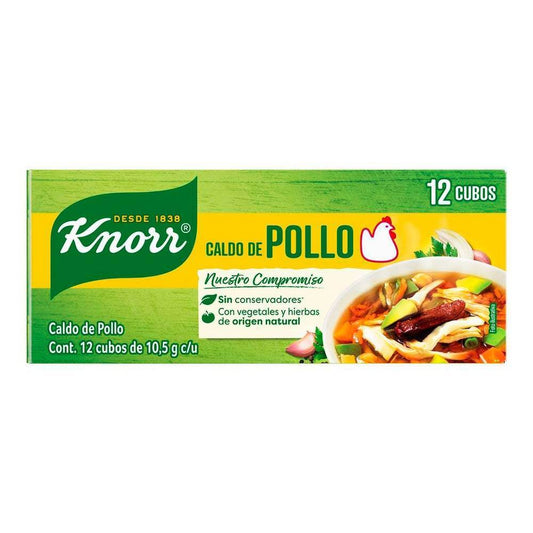 Consomé De Pollo Knorr Suiza Con 12 Piezas De 11 Gramos