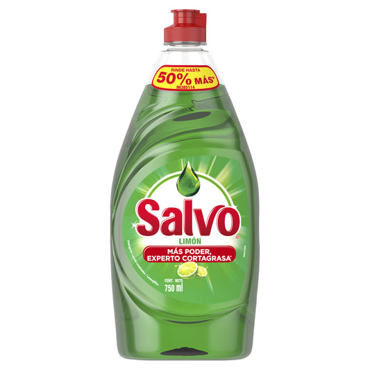 Lavatrastes Salvo Líquido Limon Botella 750 ml