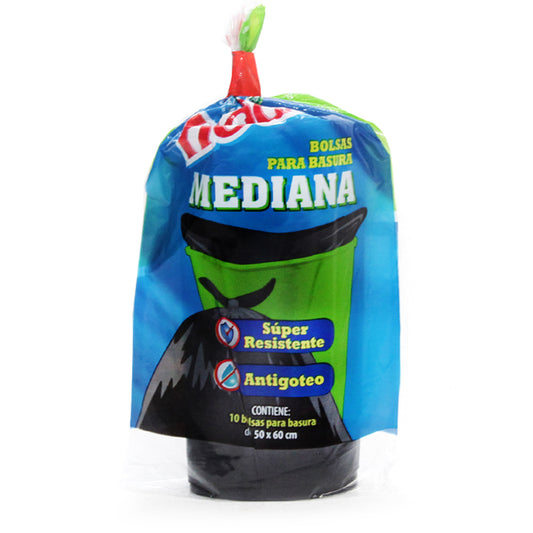 Bolsas para Basura Maxi Hogar Mediana Paquete con 10 Piezas