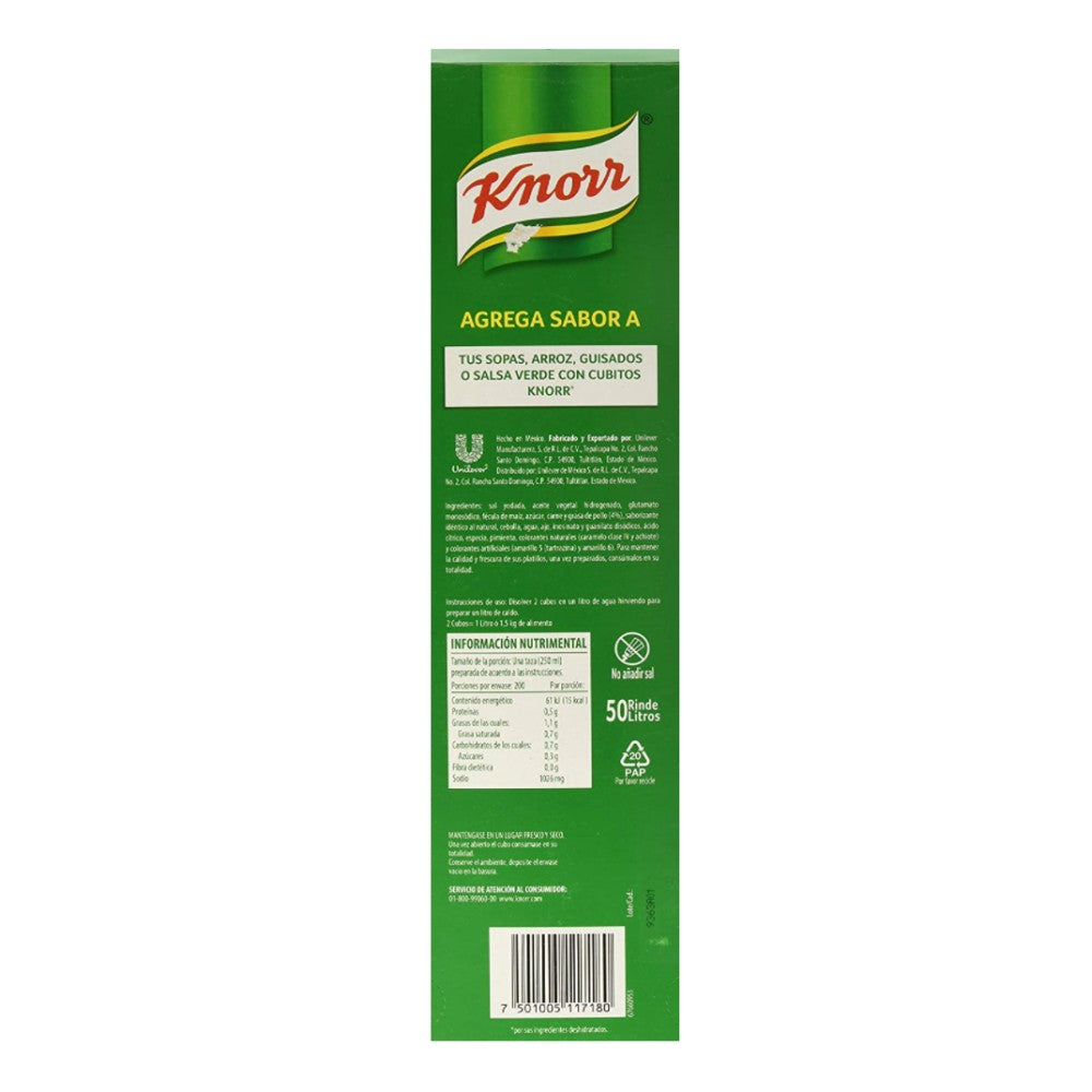 Knorr Suiza Consome De Pollo Paquete Con 50 Piezas De 11 Gr