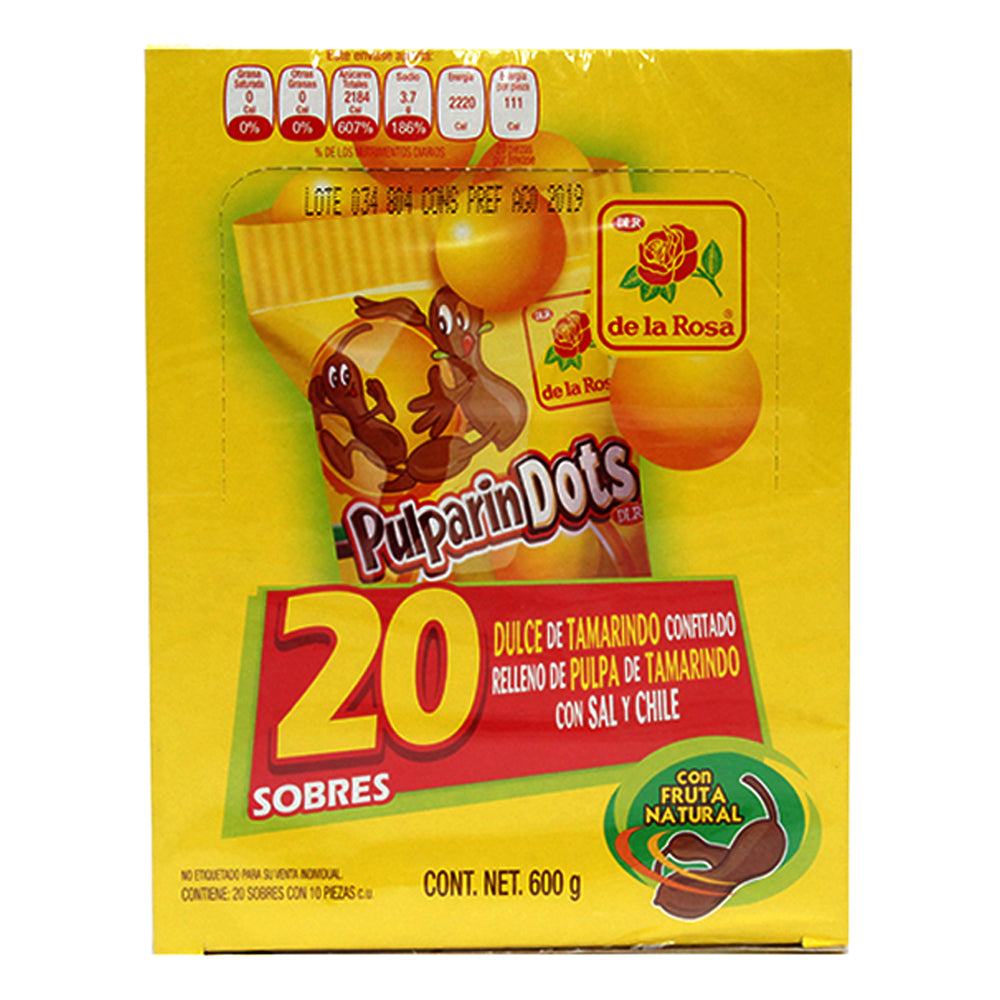 Dulce Pulparindots Confitado Con 20 Piezas