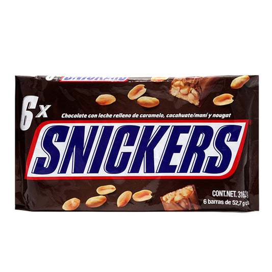 Chocolate Snickers Display con 6 Piezas
