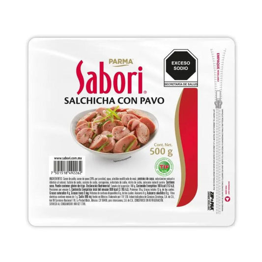 Sabori Salchicha De Pavo 500 Gr