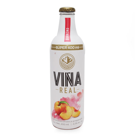 Bebida Alcoholica Vina Real Durazno Botella 400 Mililitros