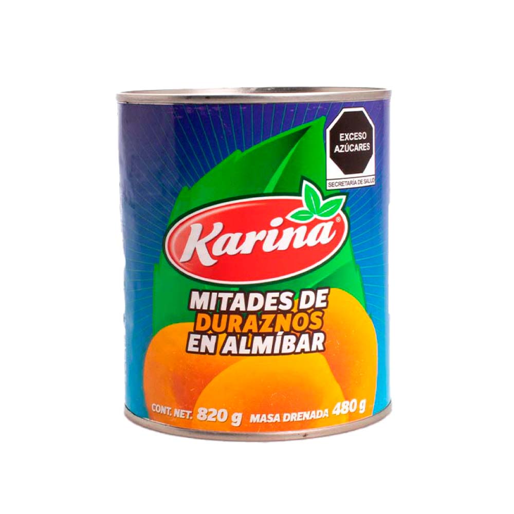 Duraznos en Mitades Karina 820 gr