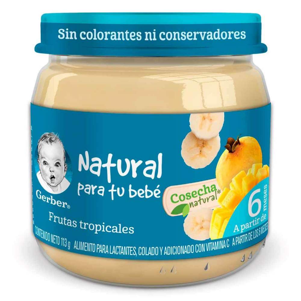 Gerber Etapa 2  Frutas Tropicales 113 gr