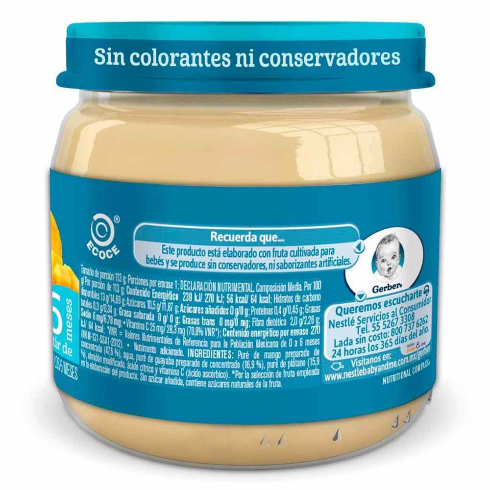 Gerber Etapa 2  Frutas Tropicales 113 gr